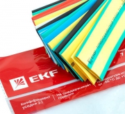 Набор трубок термоусадочных тонкостен. 20/10 (7 цветов по 3шт 100мм) EKF tut-n-20 tut-n-20