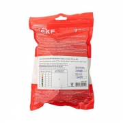 Набор трубок термоусадочных тонкостен. 40/20 (7 цветов по 3шт 100мм) EKF tut-n-40 tut-n-40