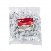 Скоба крепежная квадратная плоская 7мм (уп.50шт) EKF plcn-ss-7 plcn-ss-7