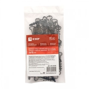 Дюбель-хомут d6х12мм для плоского кабеля полипропилен черн. (уп.50шт) EKF plc-cd-6x12b plc-cd-6x12b