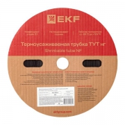Трубка термоусадочная ТУТ нг 30/15 черн. (уп.50м) EKF tut-30-b tut-30-b
