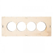 Шаблон для подрозетников c 4 отв. d68мм Expert EKF sh-d68-4 sh-d68-4