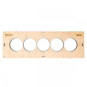 Шаблон для подрозетников c 5 отв. d68мм Expert EKF sh-d68-5 sh-d68-5