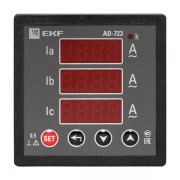 Амперметр цифровой AD-723 3ф на панель 72х72 EKF ad-723 ad-723