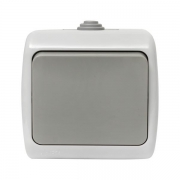 Выключатель 1-кл. ОП Мурманск 10А IP54 сер. EKF EFV10-021-30-54 EFV10-021-30-54