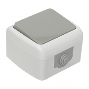 Выключатель 1-кл. ОП Мурманск 10А IP54 сер. EKF EFV10-021-30-54 EFV10-021-30-54