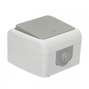 Переключатель проходной 1-кл. ОП Мурманск 10А IP54 сер. EKF EFV10-025-30-54 EFV10-025-30-54