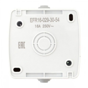 Розетка 1-м ОП Мурманск 16А IP54 с заземл. защ. шторки с крышкой сер. EKF EFR16-029-30-54 EFR16-029-30-54