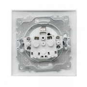 Розетка 1-м СП Валенсия 16А IP20 с заземл. защ. шторки бел. PROxima EKF EWR16-028-10 EWR16-028-10
