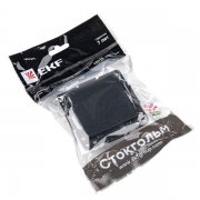 Переключатель проходной 1-кл. Стокгольм 10А механизм черн. PROxima EKF EZV10-025-10 EZV10-025-10