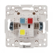 Переключатель проходной 1-кл. Стокгольм 10А механизм бел. PROxima EKF EYV10-025-10 EYV10-025-10