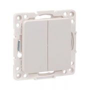Выключатель 2-кл. Стокгольм 10А механизм бел. PROxima EKF EYV10-123-10 EYV10-123-10