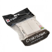 Выключатель 2-кл. Стокгольм 10А механизм бел. PROxima EKF EYV10-123-10 EYV10-123-10