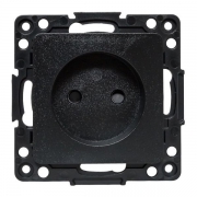 Розетка 1-м СП Стокгольм 10А IP20 без заземл. защ. шторки механизм черн. PROxima EKF EZR10-022-10 EZR10-022-10