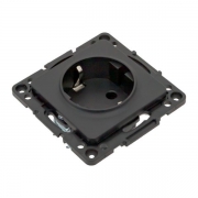 Розетка 1-м СП Стокгольм 16А IP20 с заземл. защ. шторки механизм черн. PROxima EKF EZR16-028-10 EZR16-028-10