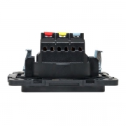 Розетка 1-м СП Стокгольм 16А IP20 с заземл. защ. шторки механизм черн. PROxima EKF EZR16-028-10 EZR16-028-10