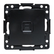 Розетка компьютерная 1-м Стокгольм RJ45 механизм черн. PROxima EKF EZK01-035-10 EZK01-035-10