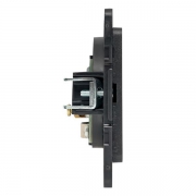 Розетка телевизионная TV 1-м Стокгольм 5-862МГц 75Ом механизм черн. PROxima EKF EZA00-027-10 EZA00-027-10