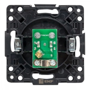 Розетка телевизионная TV 1-м Стокгольм 5-862МГц 75Ом механизм черн. PROxima EKF EZA00-027-10 EZA00-027-10