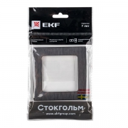 Рамка 1-м Стокгольм металл. черн. PROxima EKF EZM-G-302-10 EZM-G-302-10