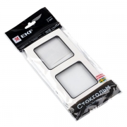 Рамка 2-м Стокгольм бел. с линией цвета черн. PROxima EKF EXM-G-305-10 EXM-G-305-10