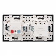 Рамка 2-м Стокгольм бел. с линией цвета черн. PROxima EKF EXM-G-305-10 EXM-G-305-10