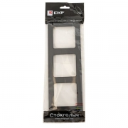 Рамка 3-м Стокгольм черн. PROxima EKF EAM-G-302-30 EAM-G-302-30