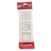 Рамка 3-м Минск горизонтальная бел. Basic EKF ERM-G-303-10 ERM-G-303-10