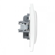 Розетка 1-м СП Минск 10А IP20 без заземл. защ. шторки бел. Basic EKF ERR10-022-100 ERR10-022-100