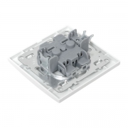 Розетка 1-м СП Минск 10А IP20 без заземл. защ. шторки бел. Basic EKF ERR10-022-100 ERR10-022-100