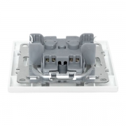 Розетка 1-м СП Минск 10А IP20 без заземл. защ. шторки бел. Basic EKF ERR10-022-100 ERR10-022-100