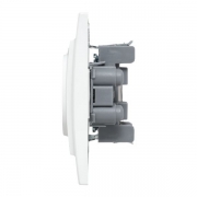 Розетка 2-м СП Минск 10А IP20 без заземл. защ. шторки бел. Basic EKF ERR10-102-100 ERR10-102-100