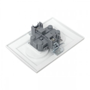 Розетка 2-м СП Минск 10А IP20 без заземл. защ. шторки бел. Basic EKF ERR10-102-100 ERR10-102-100