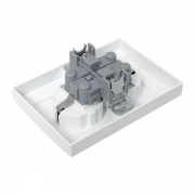 Розетка 2-м СП Минск 16А IP20 с заземл. защ. шторки бел. Basic EKF ERR16-128-100 ERR16-128-100