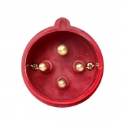 Вилка эл. каб. 32А 3P+E 380В IP44 (024) EKF ps-024-32-380 ps-024-32-380