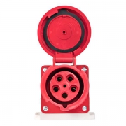 Розетка стационарная наружная 145 3P+PE+N 125А 380В IP67 EKF ps-145-125-380 ps-145-125-380