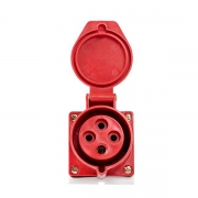 Розетка наруж. уст. 16А 380В 3P+E IP44 EKF (114) ps-114-16-380 ps-114-16-380