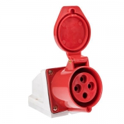 Розетка наруж. уст. 32А 380В 3P+E IP44 EKF (124) ps-124-32-380 ps-124-32-380