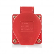Розетка наруж. уст. 32А 380В 3P+E IP44 EKF (124) ps-124-32-380 ps-124-32-380