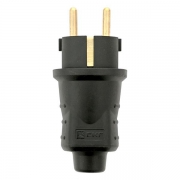 Вилка прямая 230В 2P+PE 16А IP44 каучук EKF RPS-011-16-230-44 RPS-011-16-230-44