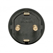 Вилка угловая 16А 2P+PE 230В IP44 с кольцом каучук Basic EKF RPS-017-16-230-44 RPS-017-16-230-44