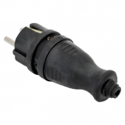 Вилка прямая 16А 2P+PE 230В IP44 каучук PROxima EKF RPS-011-16-230-44-r RPS-011-16-230-44-r