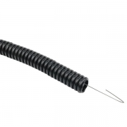 Труба гофрированная FRHF d20мм с протяжкой черн. (уп.100м) Plast PROxima EKF FRHF-20 FRHF-20