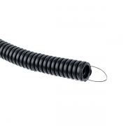 Труба гофрированная FRHF d20мм с протяжкой черн. (уп.100м) Plast PROxima EKF FRHF-20 FRHF-20