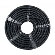 Труба гофрированная FRHF d20мм с протяжкой черн. (уп.100м) Plast PROxima EKF FRHF-20 FRHF-20