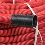 Труба гофрированная двустенная ПНД d110 с протяжкой SN8 красн. (уп.50м) PROxima EKF tg2st-110-50m tg2st-110-50m