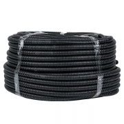 Труба гофрированная ПНД гибкая тяжелая d25мм с протяжкой черн. (уп.75м) PROxima EKF tpnd-25-t tpnd-25-t