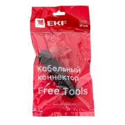 Коннектор кабельный I-образ. СМК 3PIN IP68 FreeTools PROxima EKF cct2-smk3 cct2-smk3