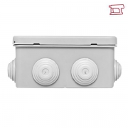 Коробка распаячная КМР-030-014 с крышкой 100х100х50 10 мембранных вводов IP55 EKF plc-kmr-030-014 plc-kmr-030-014