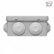 Коробка распаячная КМР-030-031 с крышкой наружная 85х85х40 8 мембранных вводов IP55 EKF plc-kmr-030-031 plc-kmr-030-031